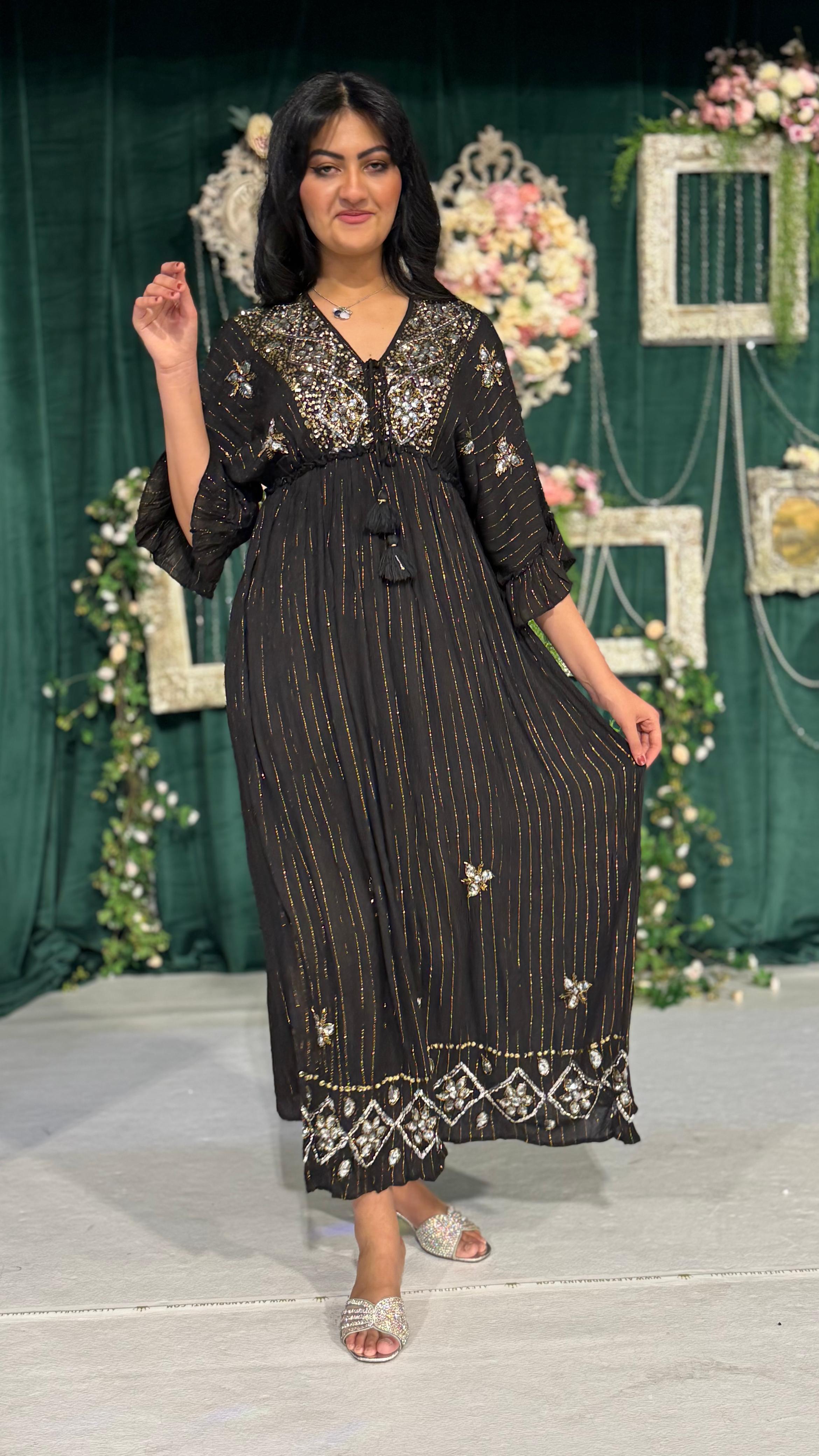 Midnight Sparkle Embellished Dress