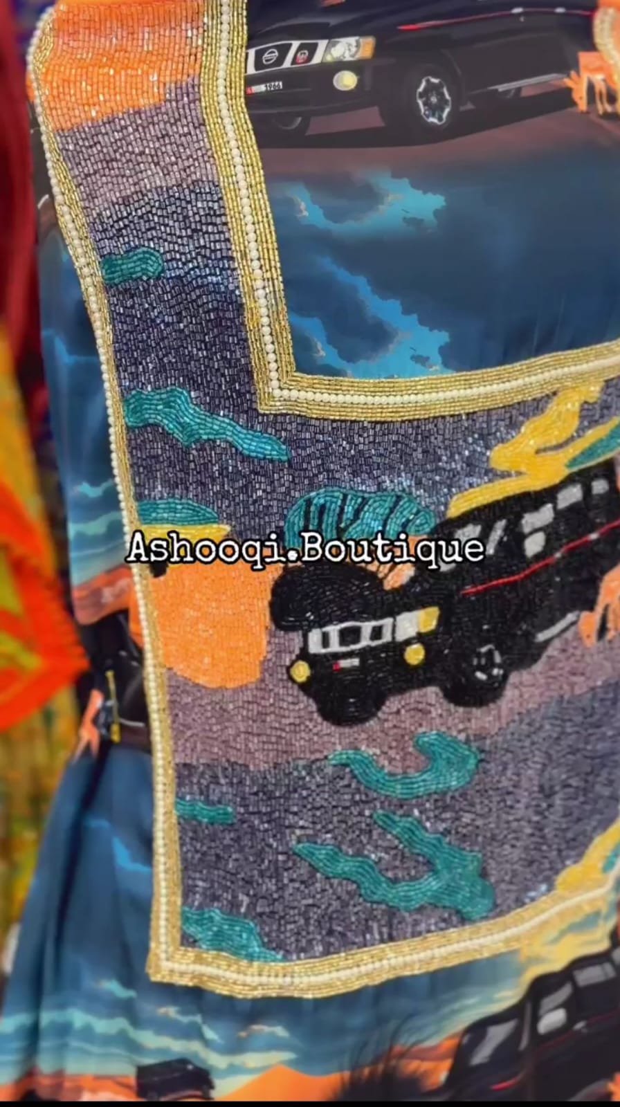 Hareer with Nissan VTC print – Premium Hand-Crafted Ethnic Collection