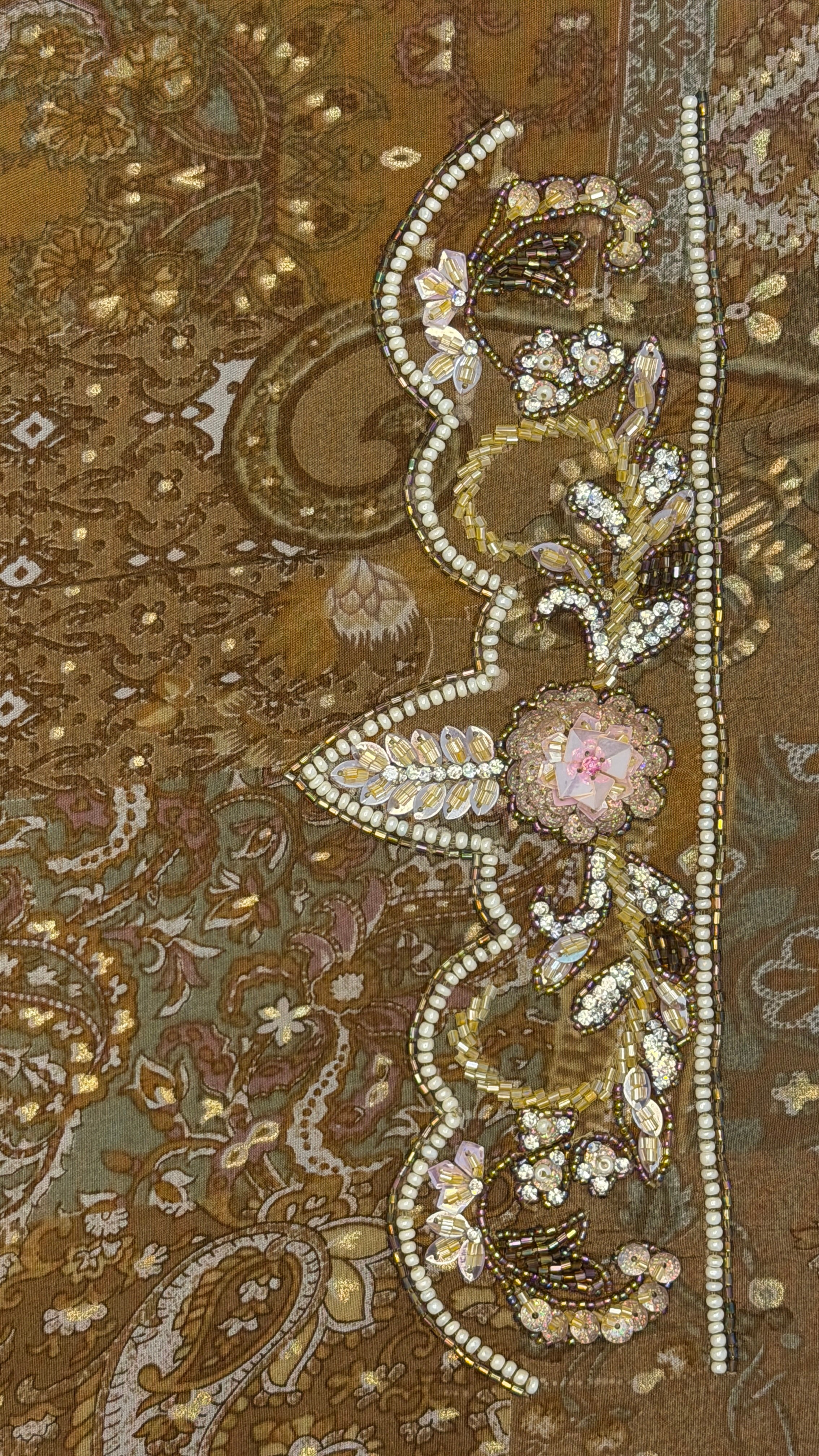Cotton Muzari With Shella – The Ultimate Boutique Handwork Collection/ brown