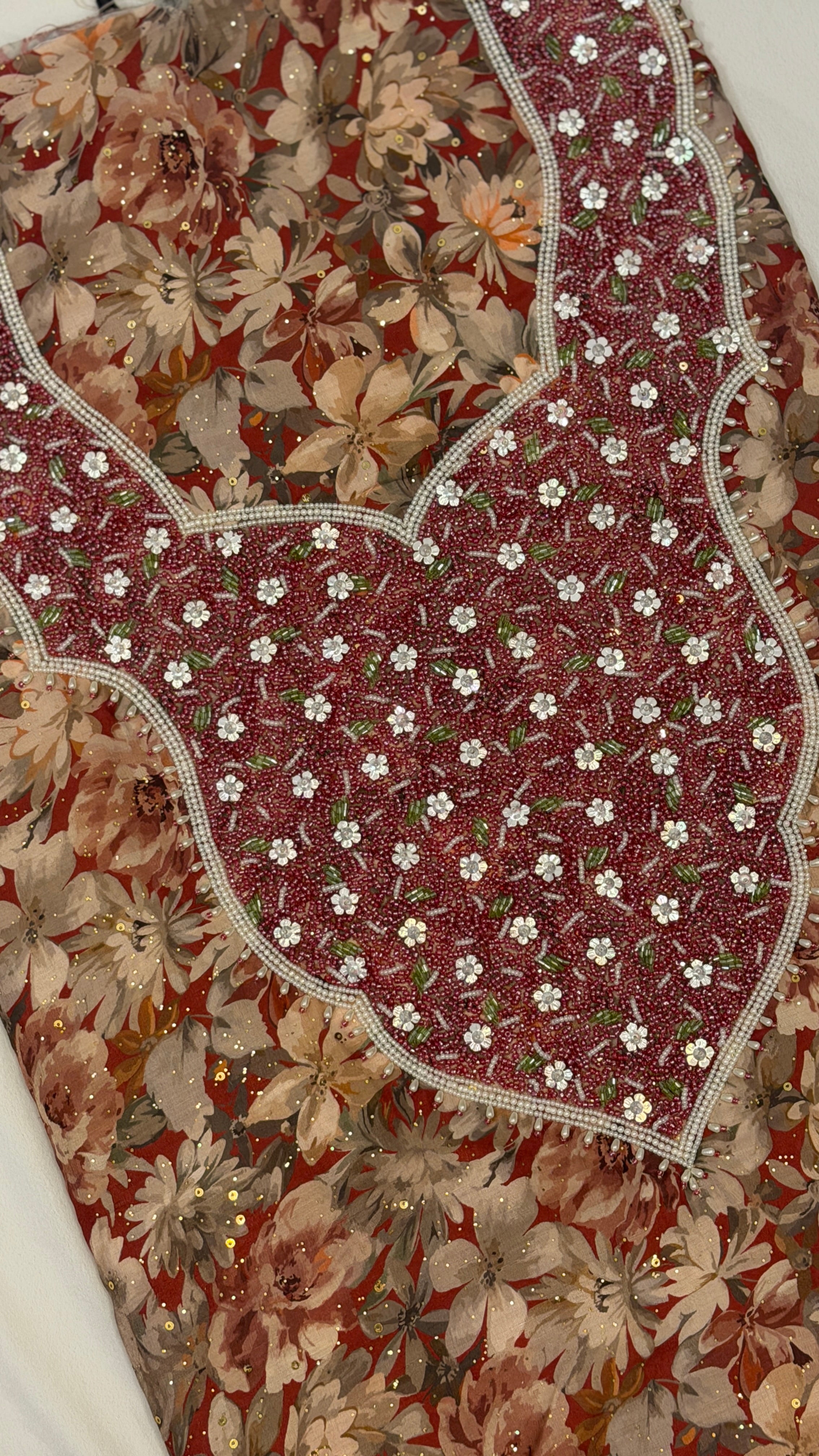 Cotton Hareer Muzari  – The Ultimate Boutique Handwork Collection / Rose color