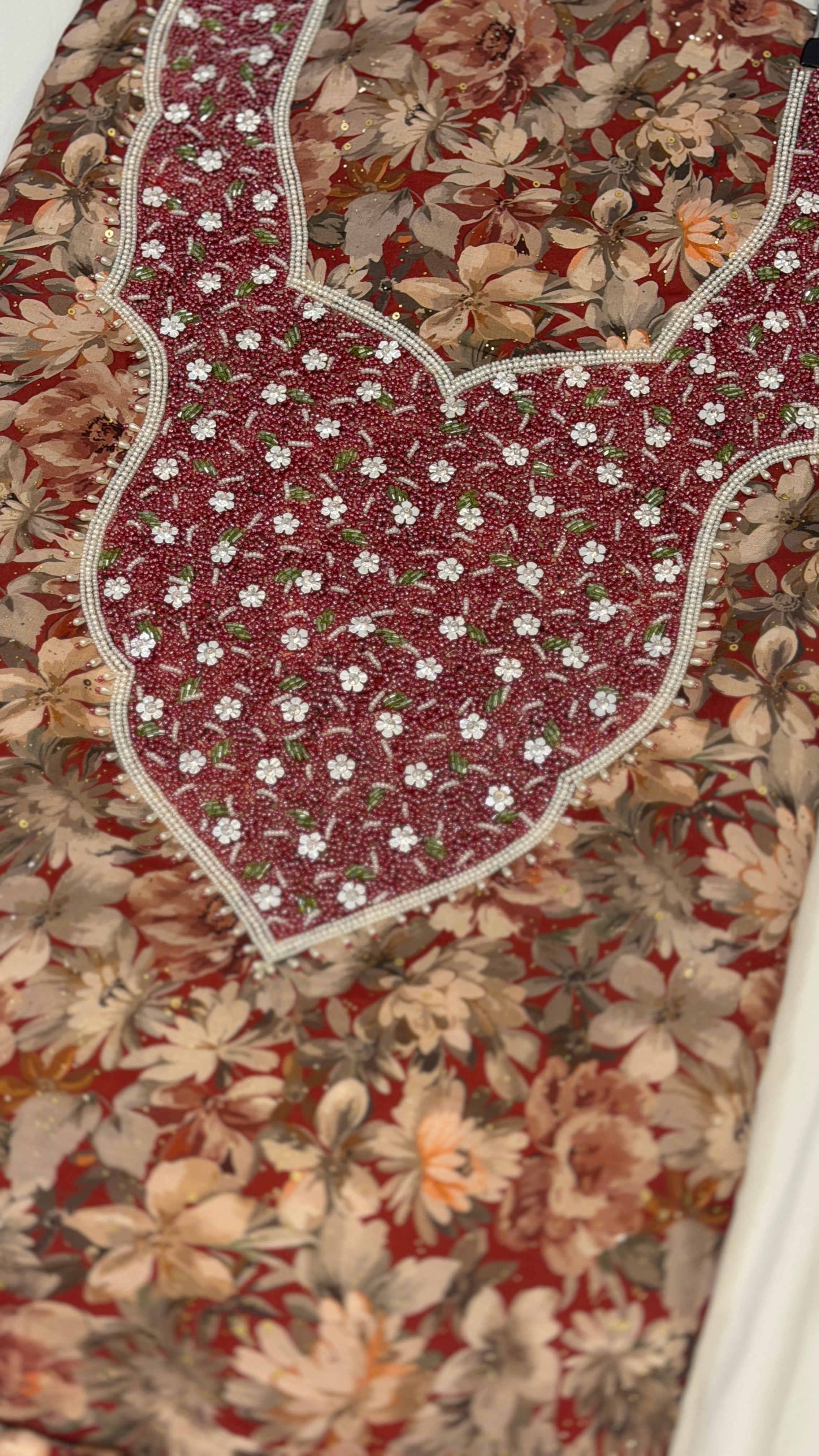 Cotton Hareer Muzari  – The Ultimate Boutique Handwork Collection / Rose color