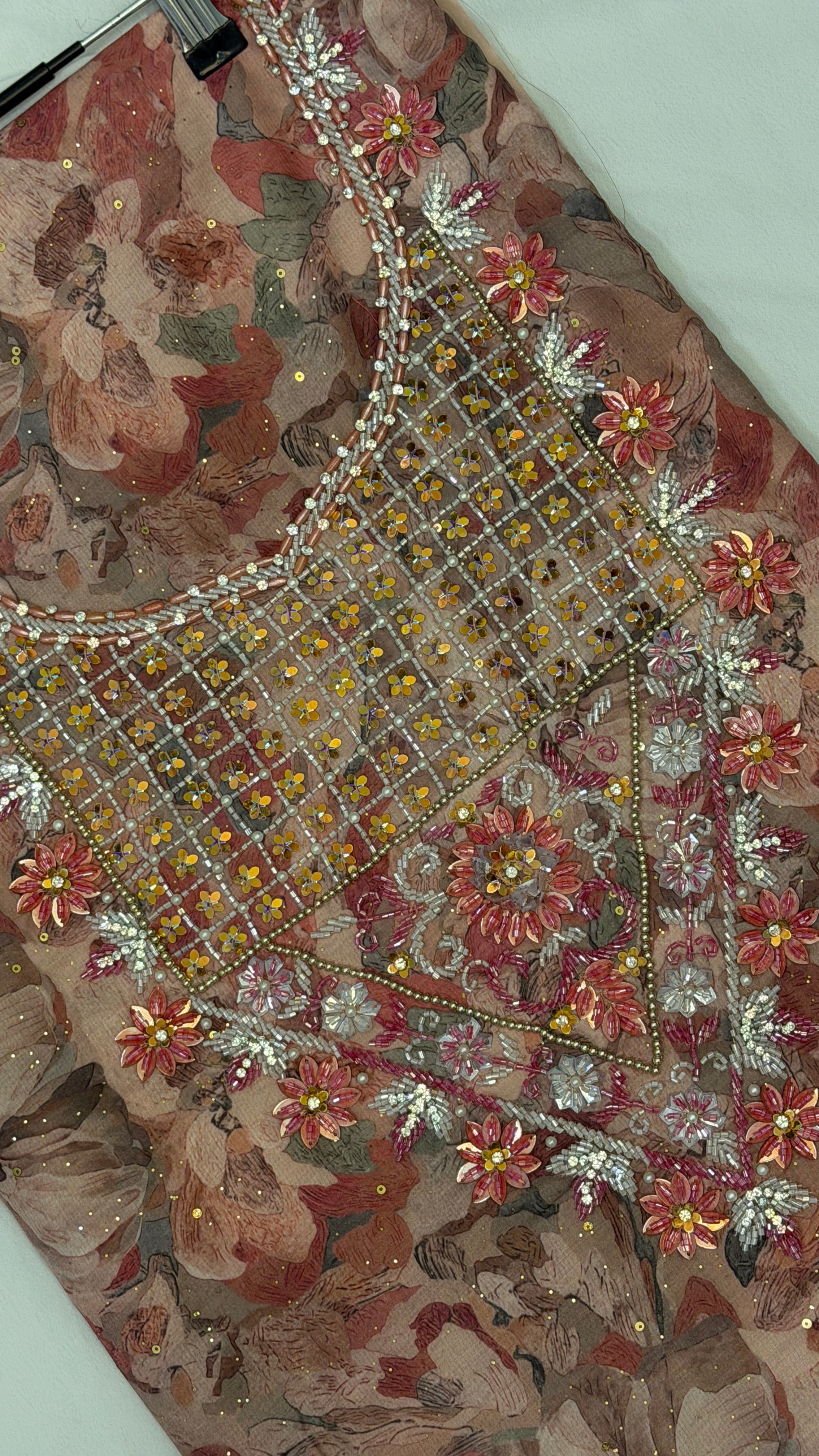 Cotton Hareer Muzari  – The Ultimate Boutique Handwork Collection / Pink color