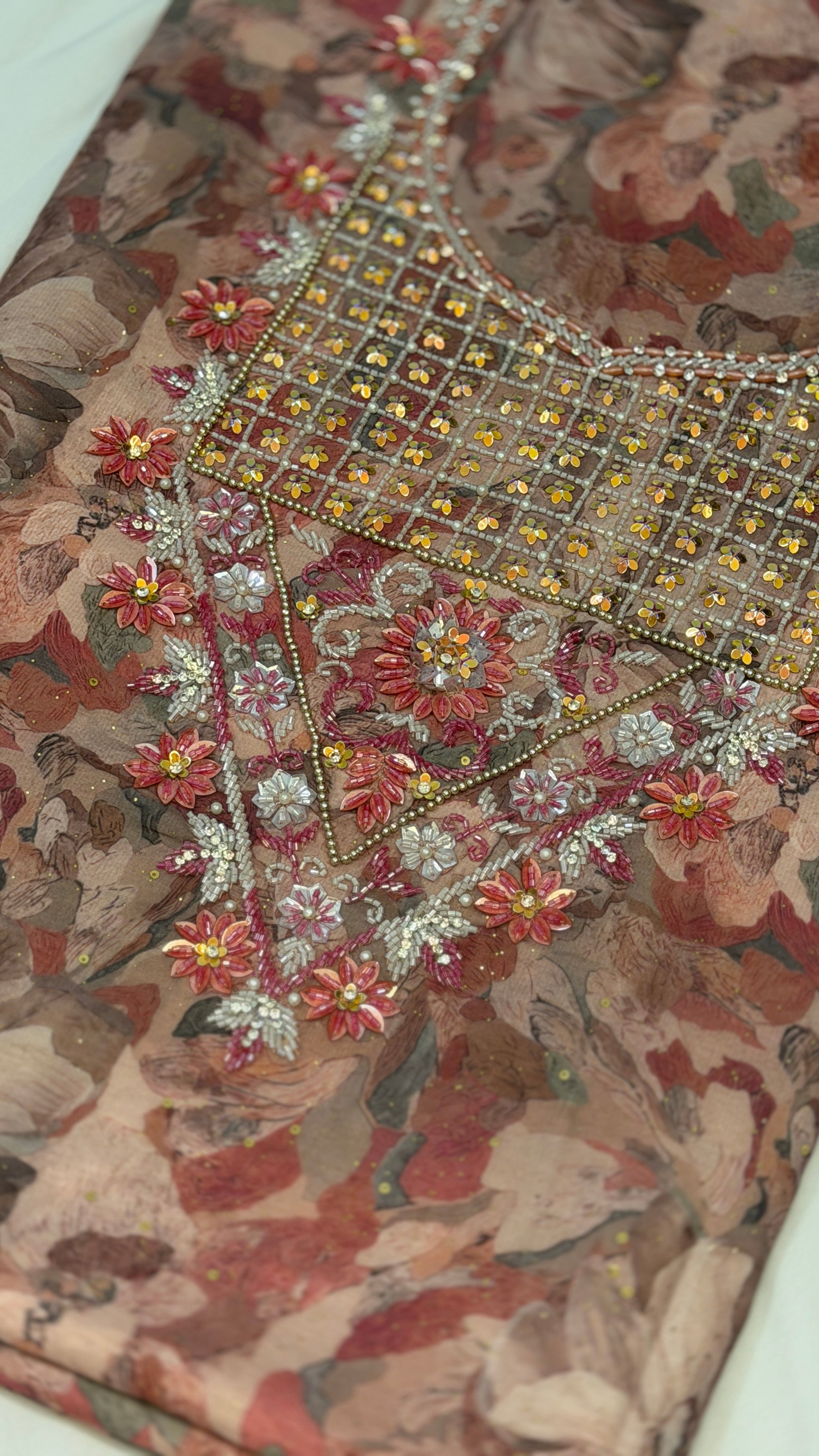 Cotton Hareer Muzari  – The Ultimate Boutique Handwork Collection / Pink color