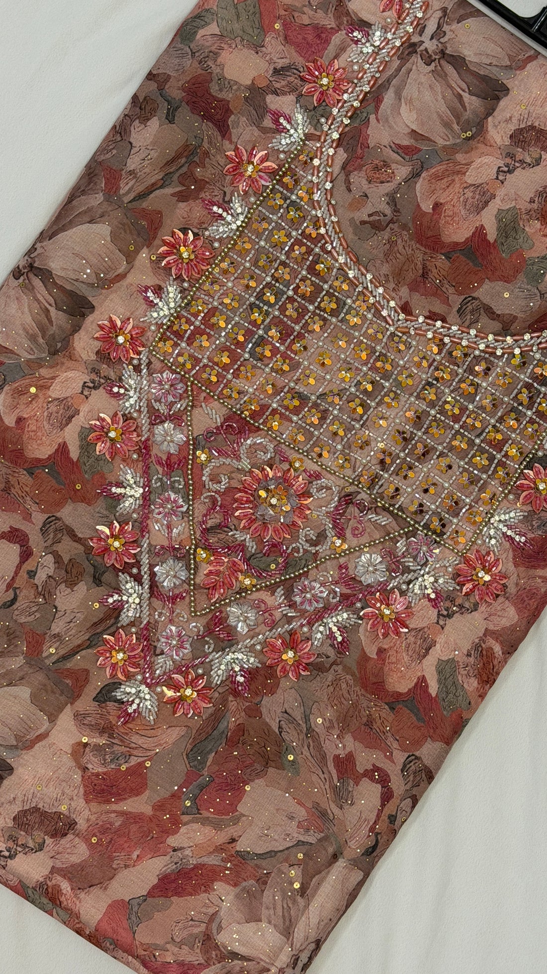 Cotton Hareer Muzari  – The Ultimate Boutique Handwork Collection / Pink color