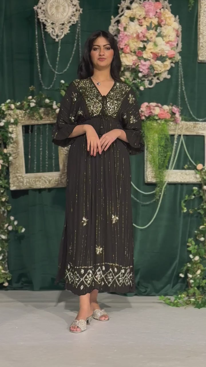 Midnight Sparkle Embellished Dress